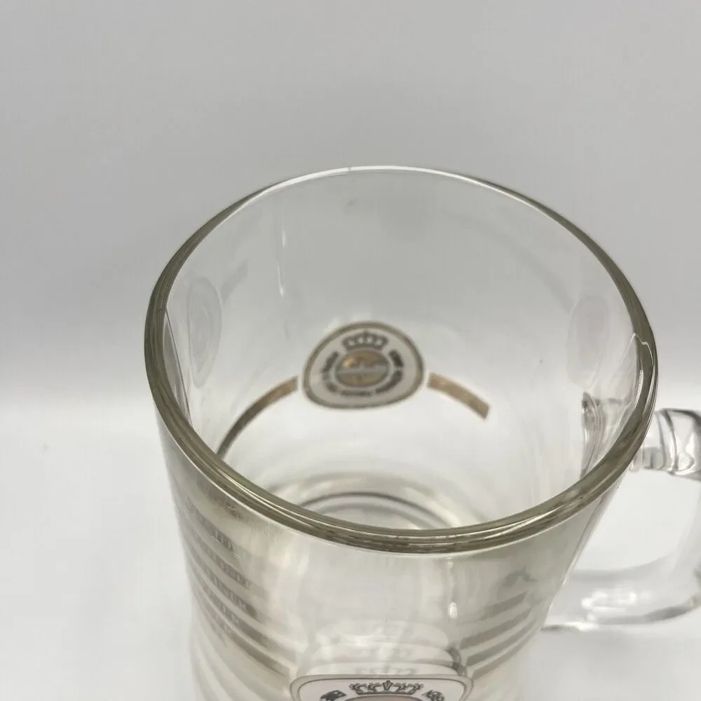 Warsteiner Glass Pint Tankard Glass Germany